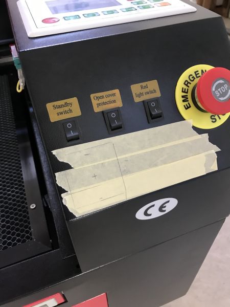 Installation de l'ampèremètre sur la laser